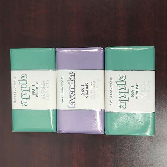 Bath & Body Works Set of 3 Shea Butter Cleansing Bar Soaps - Picture 1 of 3